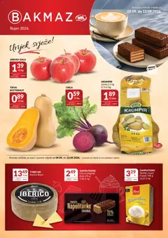 Pregled letka Bakmaz Katalog trgovine Bakmaz vrijedi od 09.09.2026