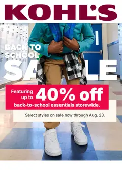 Preview of Kohl's weekly ads valid from 08/19/2026