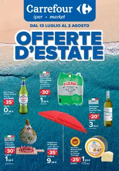 Anteprima dell'opuscolo Carrefour volantino Iper Estate - Roma dal negozio Carrefour valido da 13/07/2026