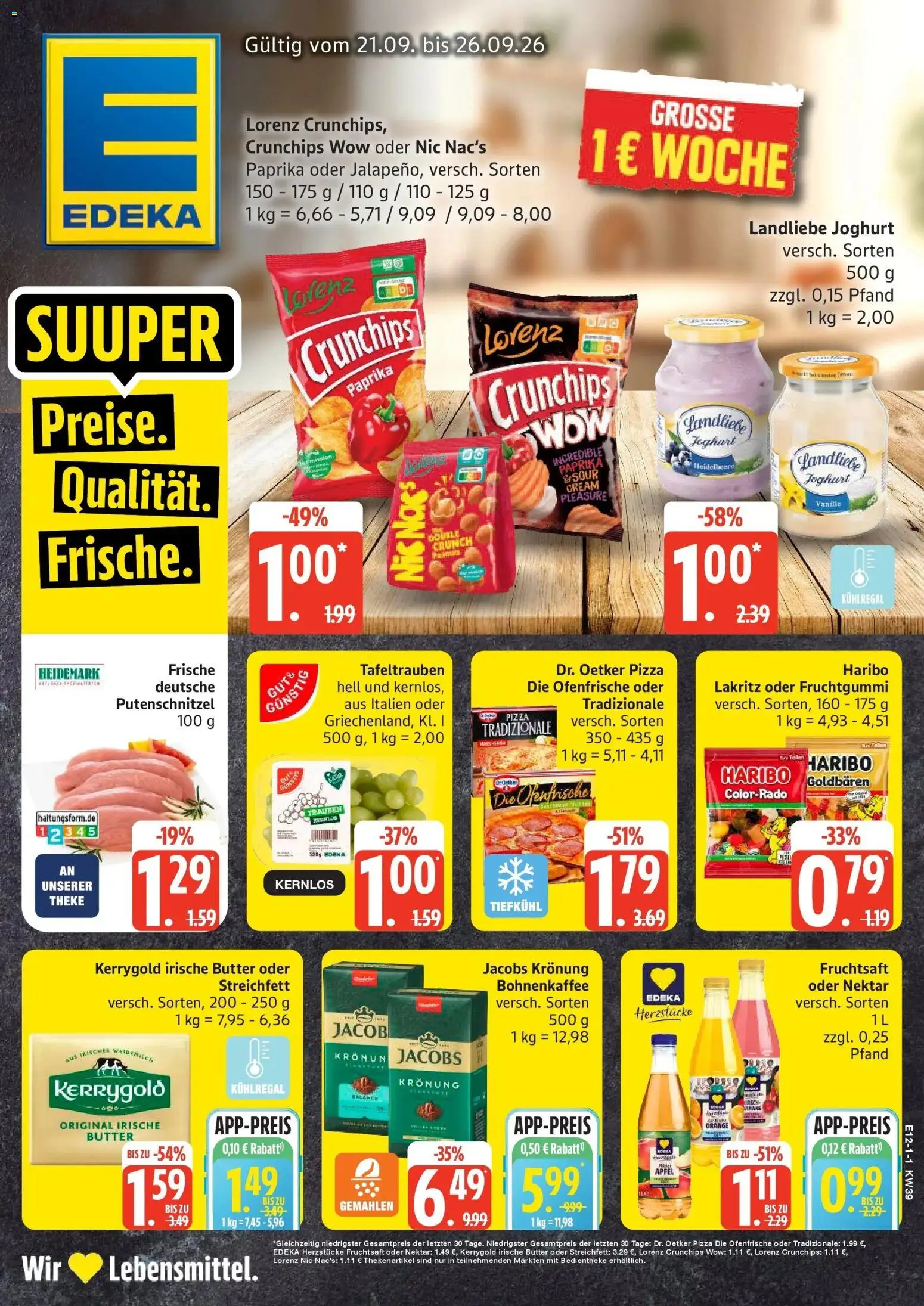 Vorschau von dem Prospekt des Geschäftes Edeka, gültig ab dem 21.09.2026