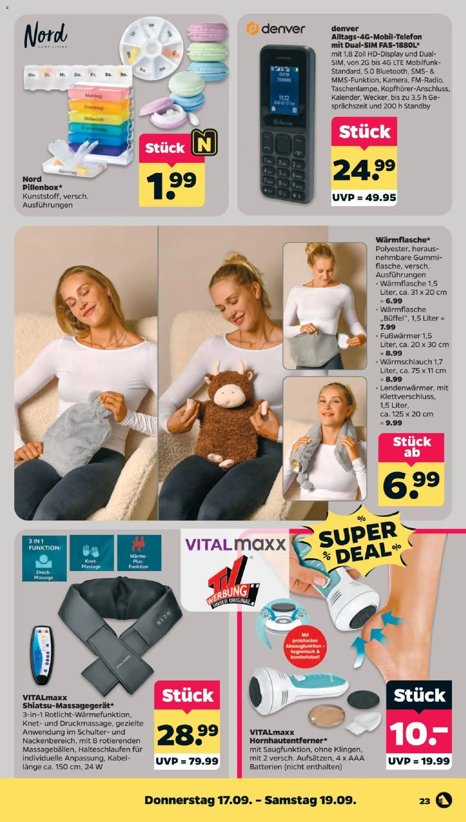 Vorschau von dem Prospekt des Geschäftes Netto, gültig ab dem 14.09.2026 - Batterien, Kabel, Schulter