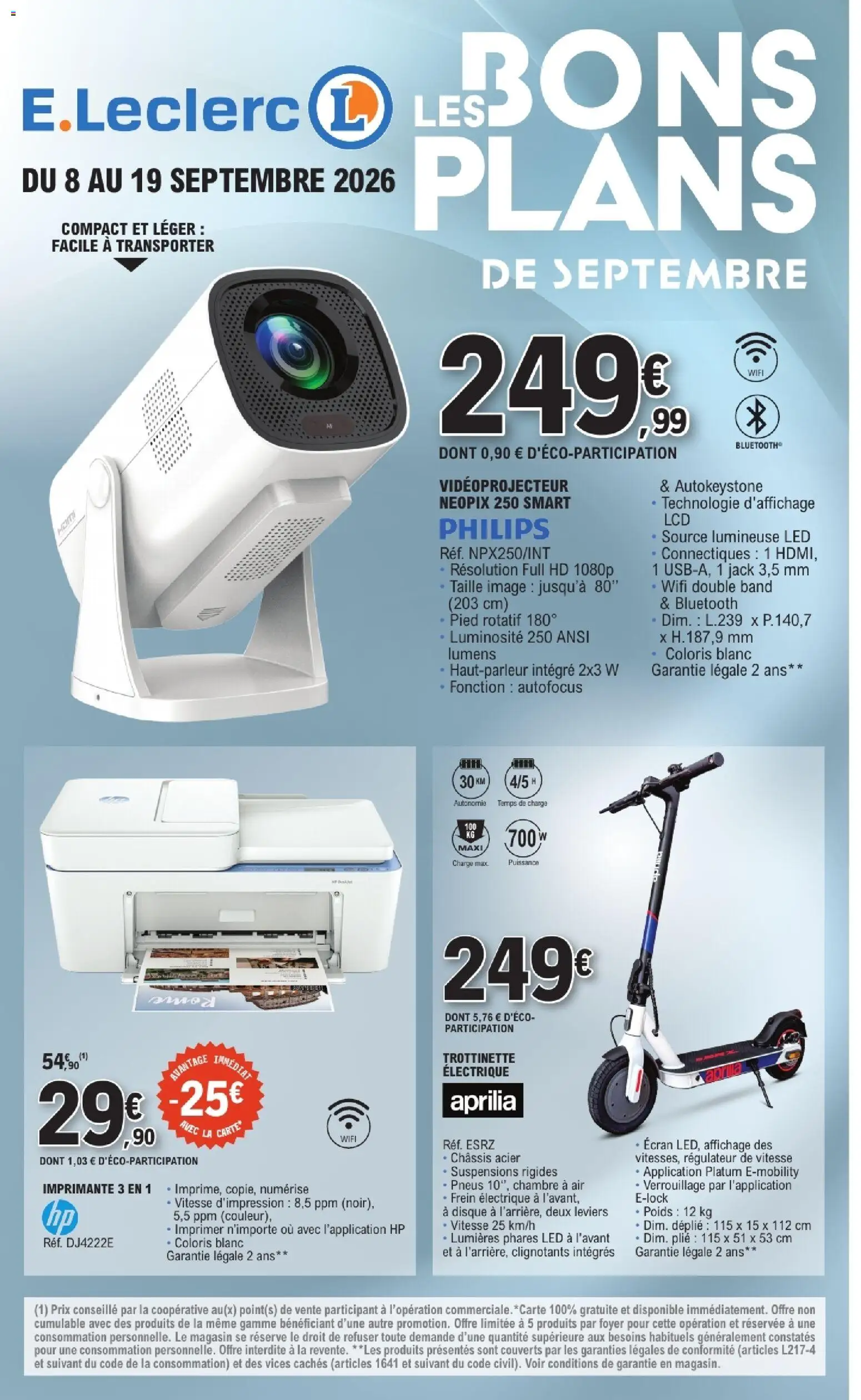 Prévisualisation de E.Leclerc Bons plans de septembre du magasin E.Leclerc formulaire valide 08/09/2026