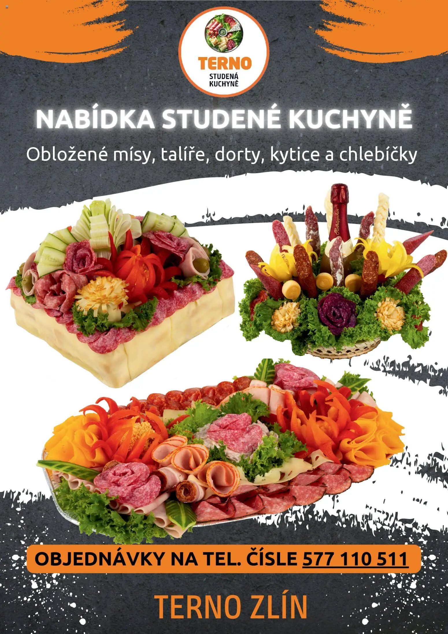 Náhled nabídky: Terno Terno leták - Grill Zlín – Studená kuchyně platný od 07.04.2026 - Kuchyně, Kytice