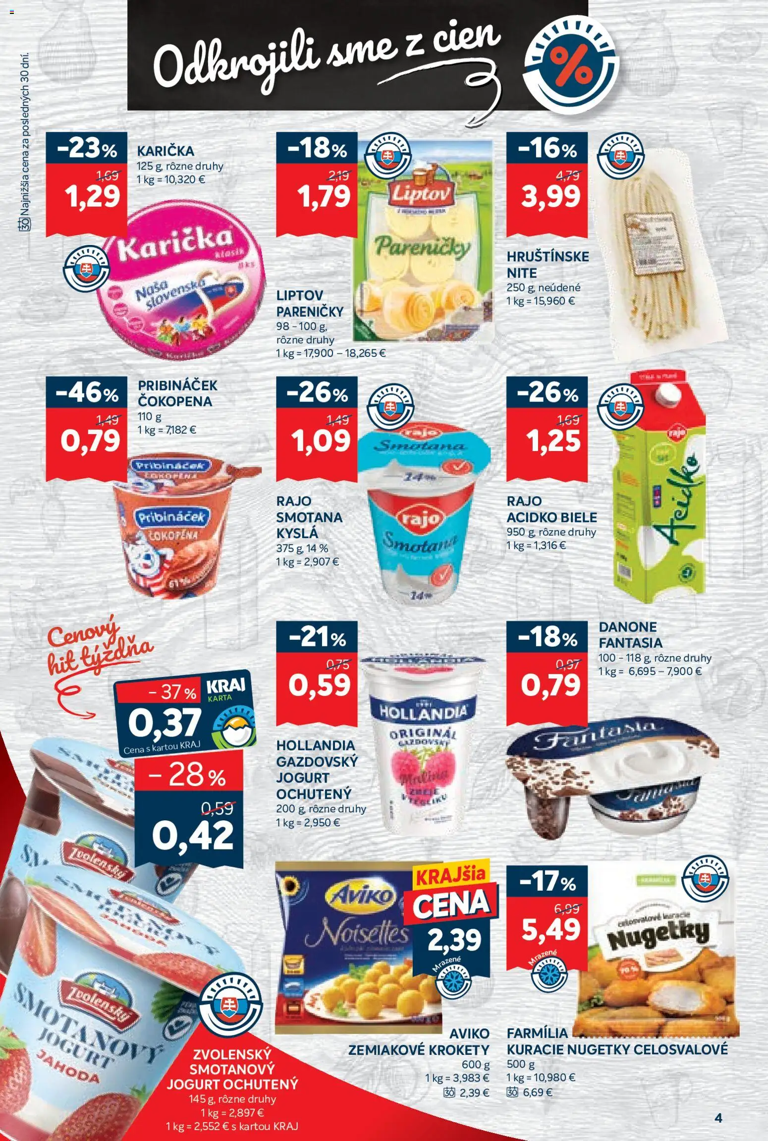 Náhľad Kraj letáku platného od 22.10.2026 - Jogurt, Krokety, Acidko, Smotana