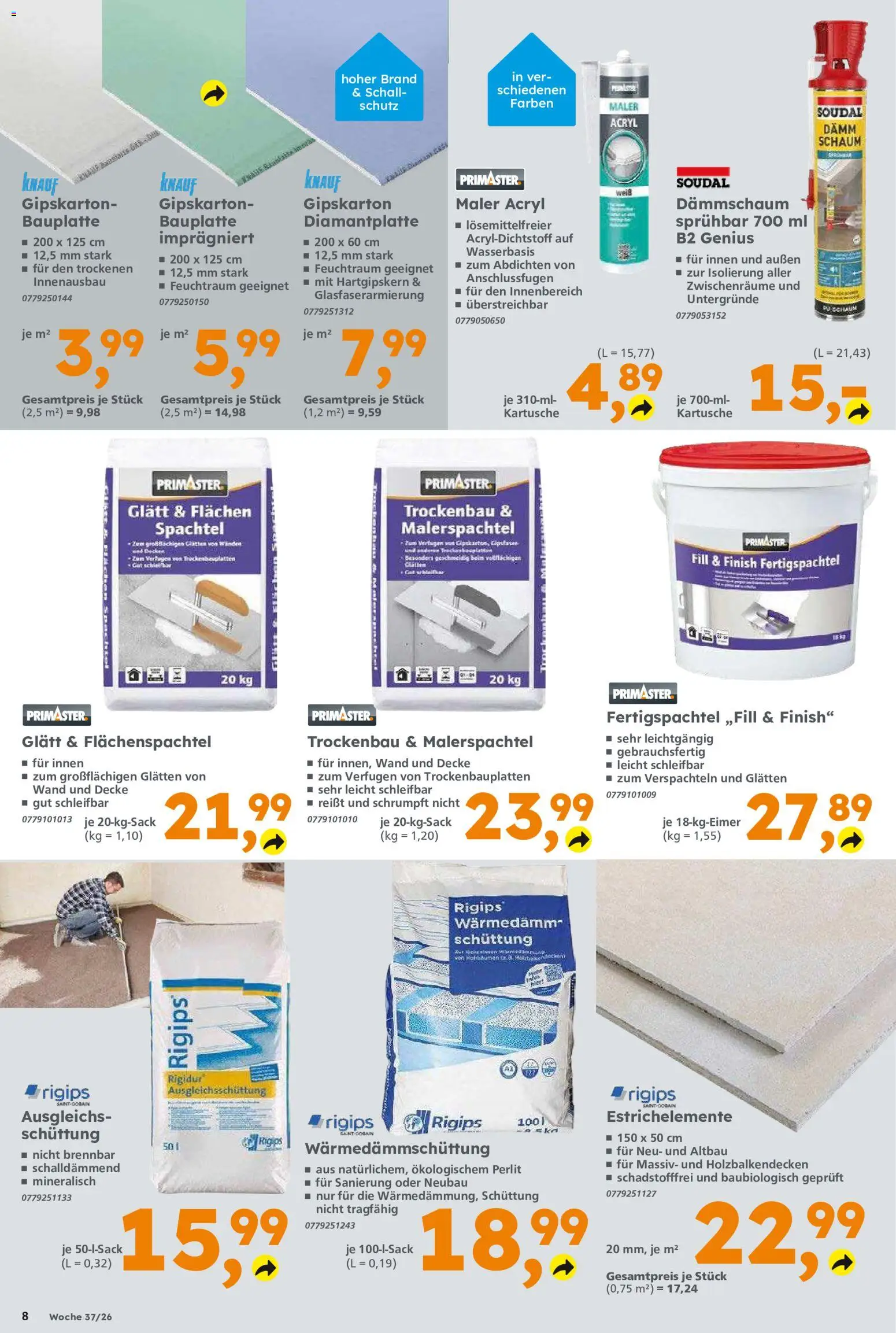 Vorschau von dem Prospekt des Geschäftes Globus Baumarkt, gültig ab dem 07.09.2026 - Decke, Finish