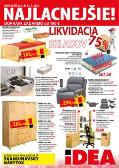 Náhľad IDEA nábytok letáku platného od 01.05.2026