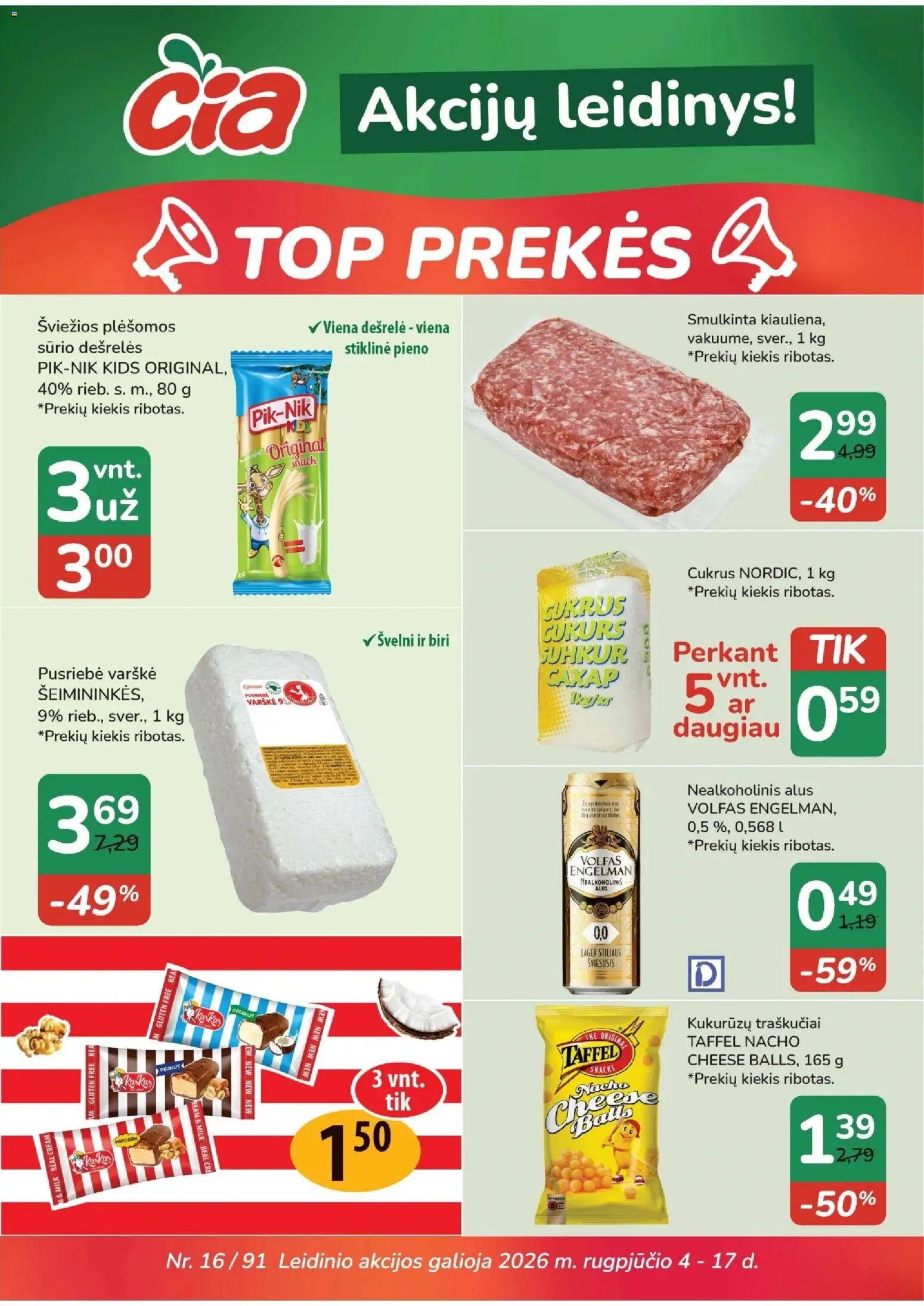 ČIA MARKET parduotuvės leidinio ČIA MARKET leidinys galiojančio nuo 2026.08.04 peržiūra