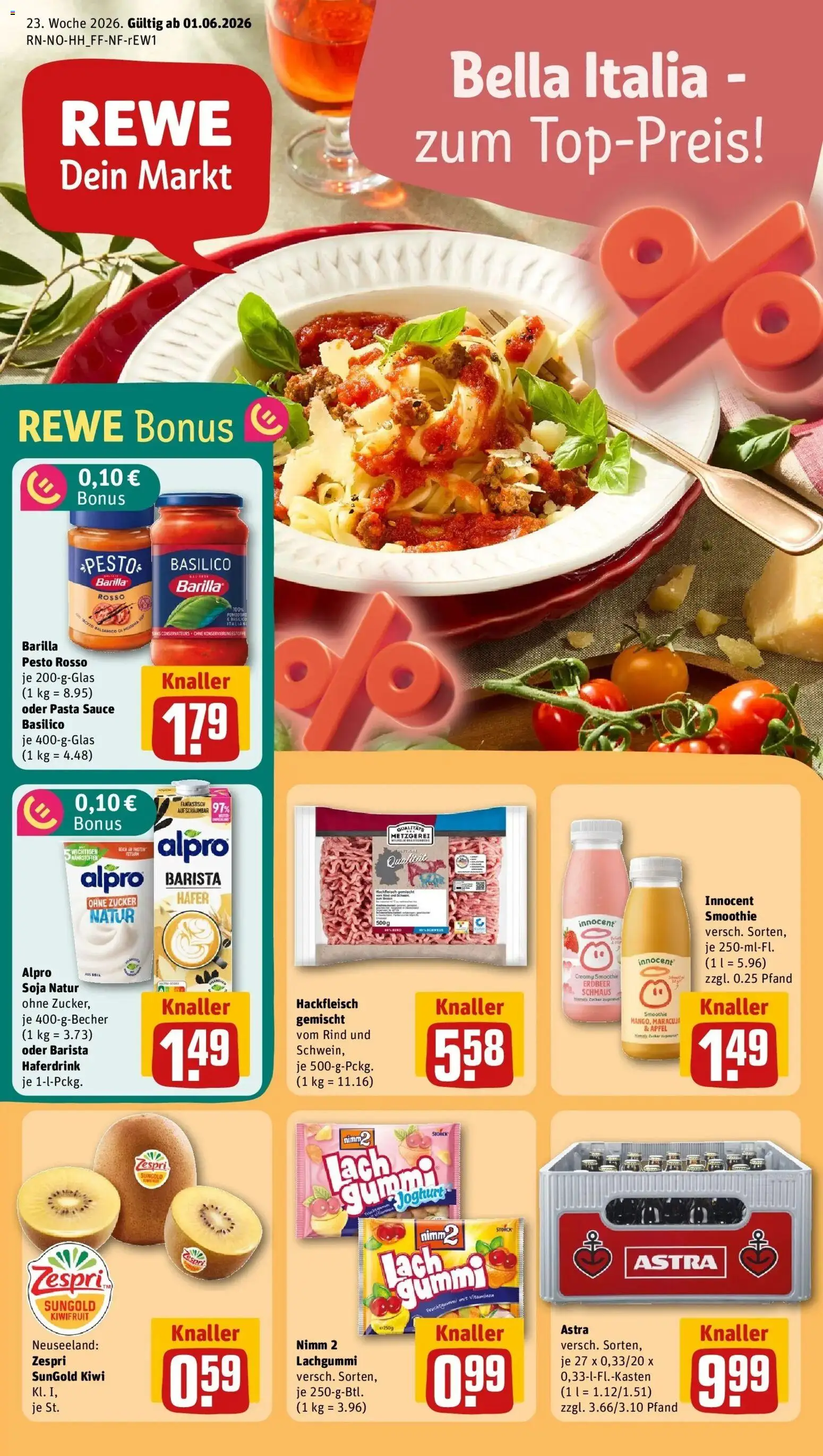 Vorschau von dem Prospekt des Geschäftes Rewe, gültig ab dem 01.06.2026