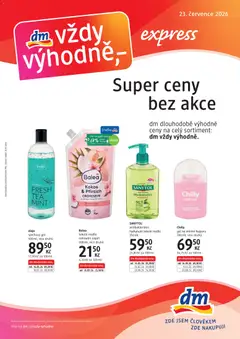 Náhled nabídky: dm drogerie dm drogerie leták - Express platný od 23.07.2026