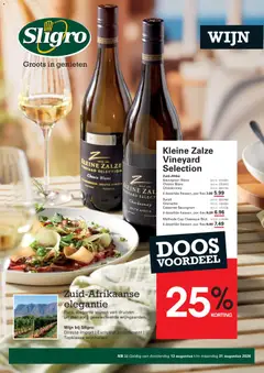 Voorbeeld van Sligro folder van winkel Sligro geldig vanaf 13-08-2026