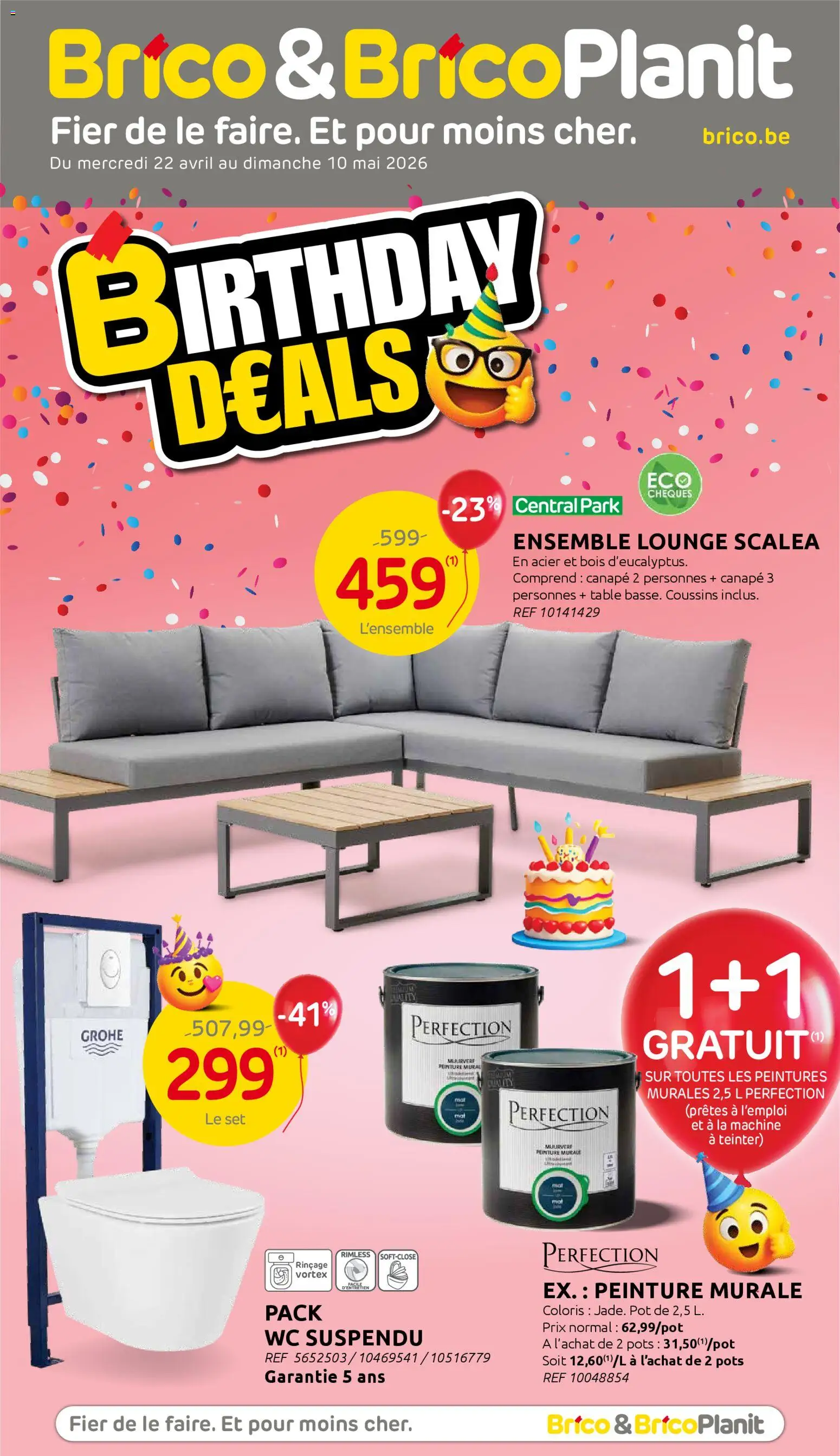 Voorbeeld van Brico Plan-it Publicité van winkel Brico Plan-it geldig vanaf 22/04/2026 - La, Wc, Pot