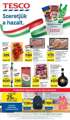 Tesco - Tesco akciós újság megtekintése, amely érvényes 2026.08.18.-től