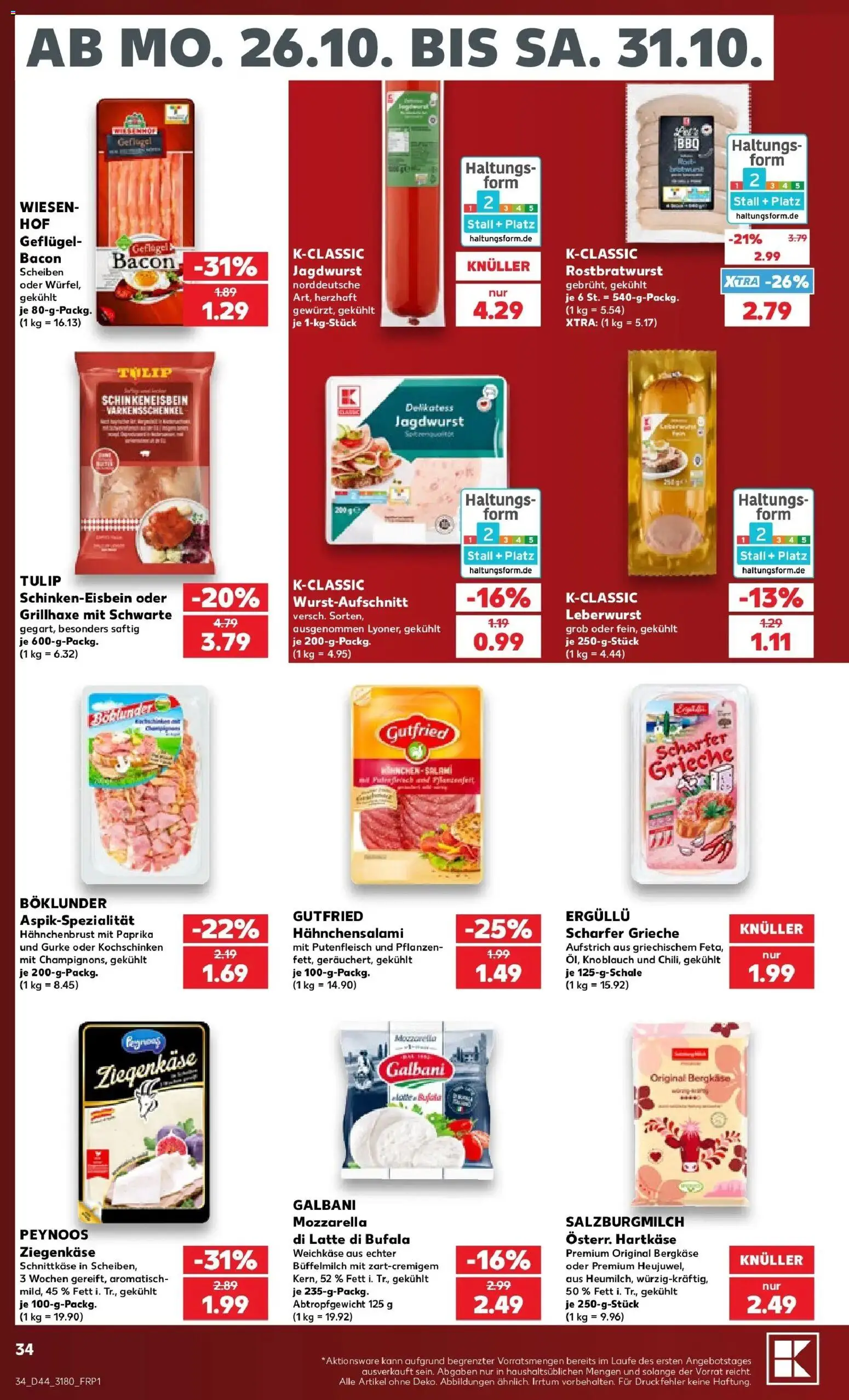 Vorschau von dem Prospekt des Geschäftes Kaufland, gültig ab dem 26.10.2026