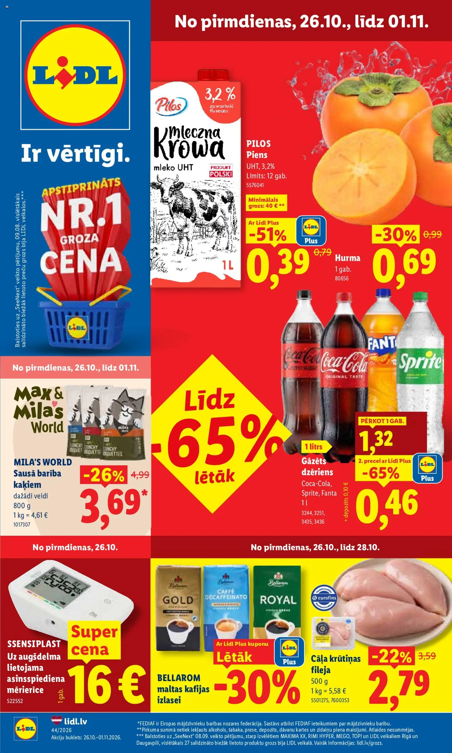 Skatīt Lidl akciju bukletu, derīgs no 26.10.2026.