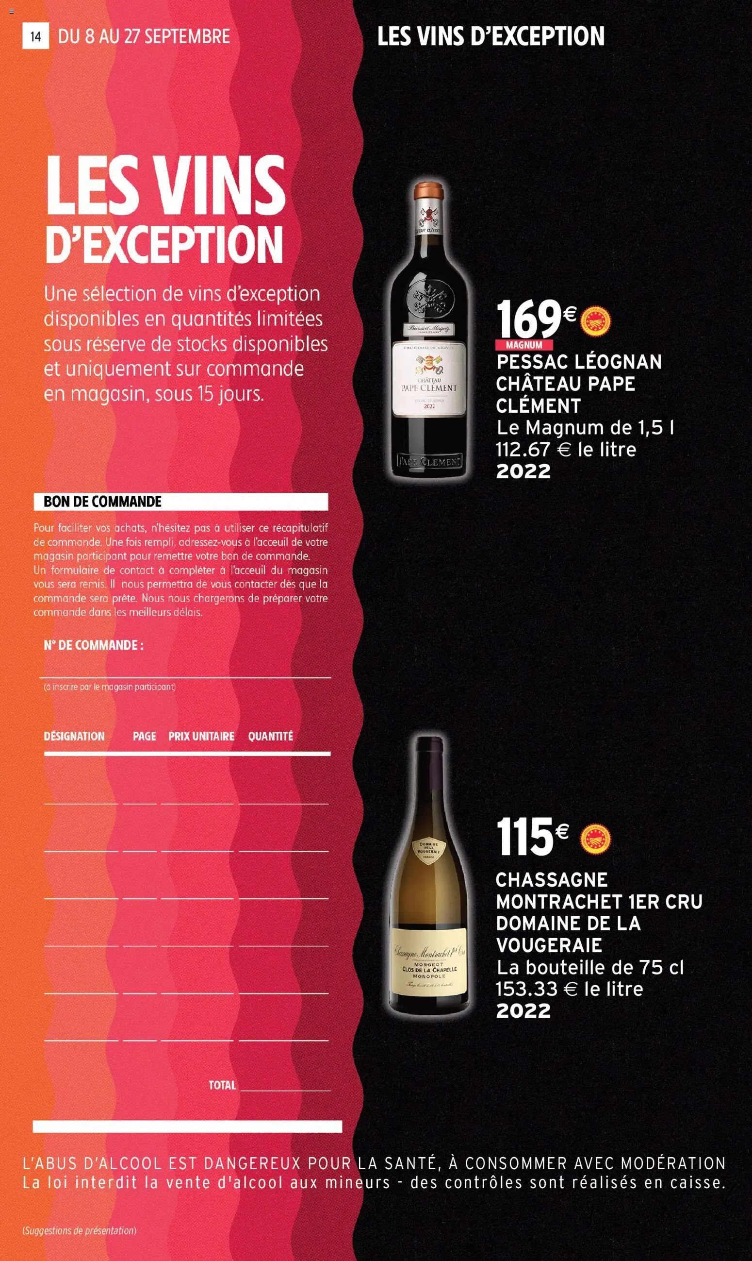 Prévisualisation de Intermarché - Foire aux vins du magasin Intermarché formulaire valide 08/09/2026 - Magnum, Bouteille