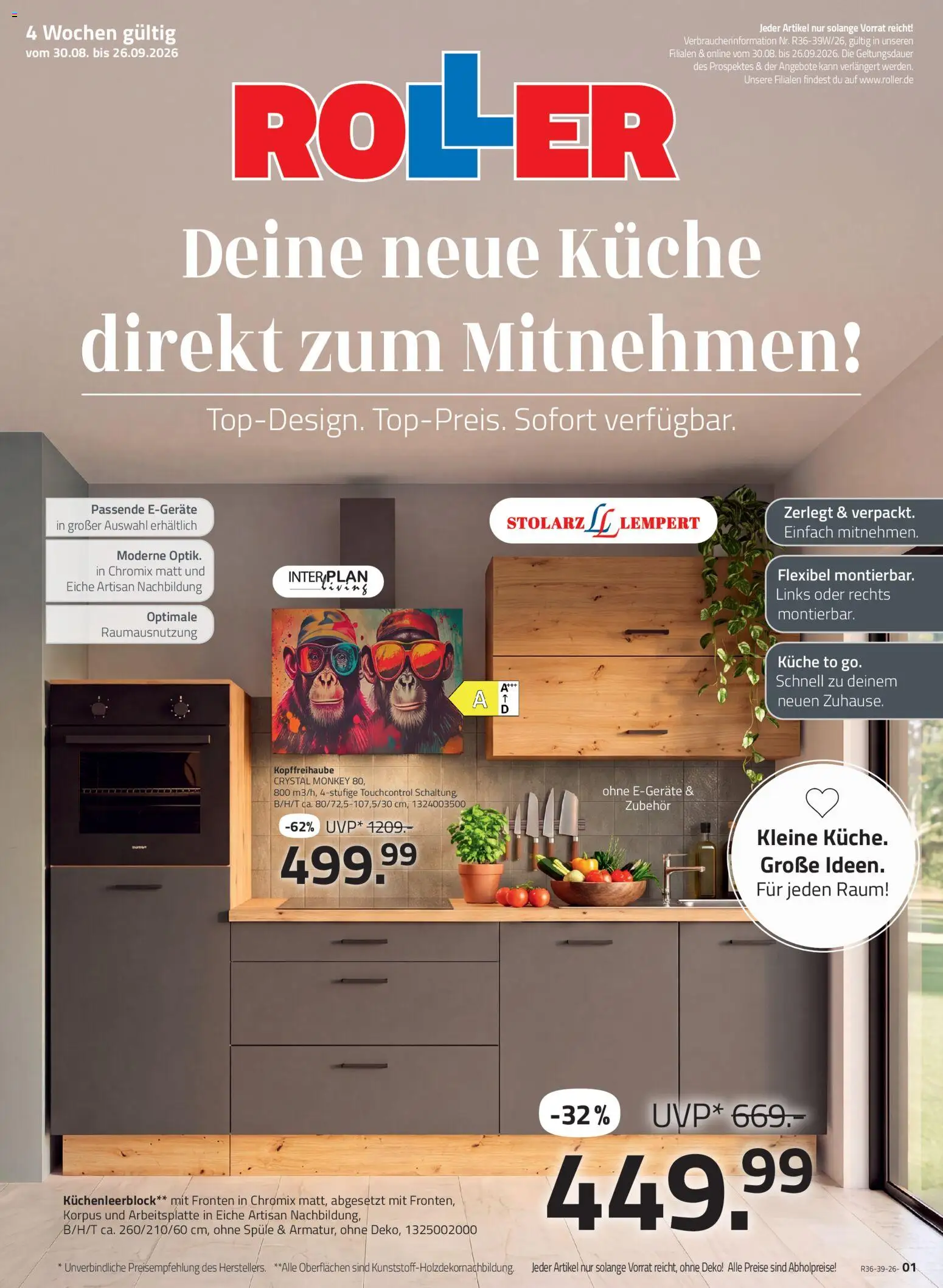 Vorschau von dem Prospekt des Geschäftes Roller, gültig ab dem 30.08.2026