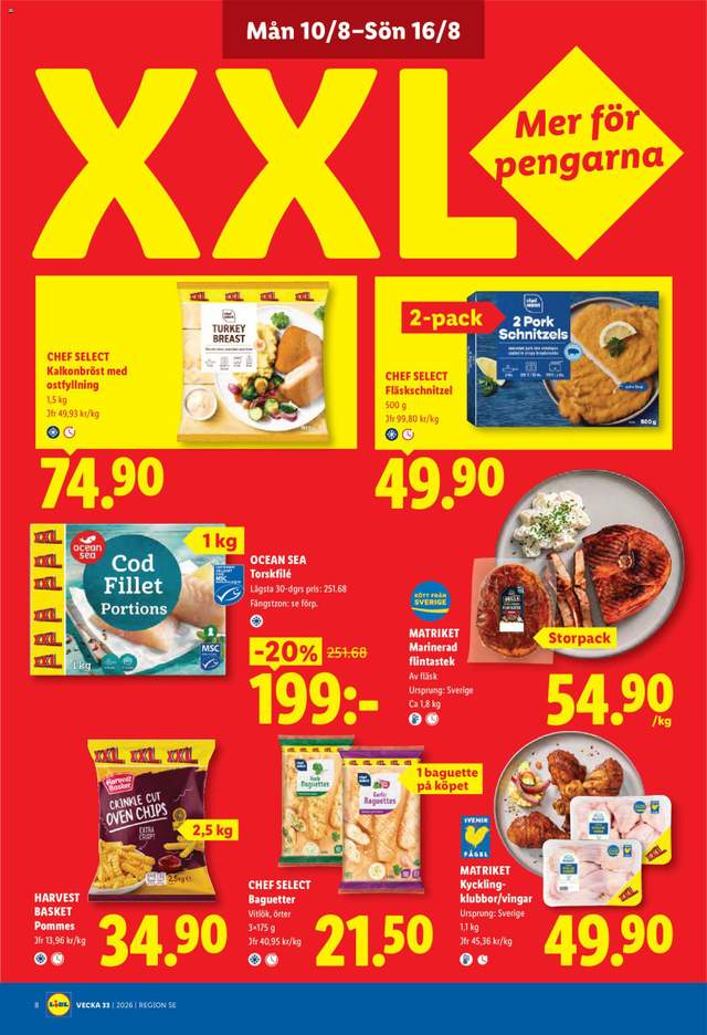 Nytt Lidl reklamblad från 10/08