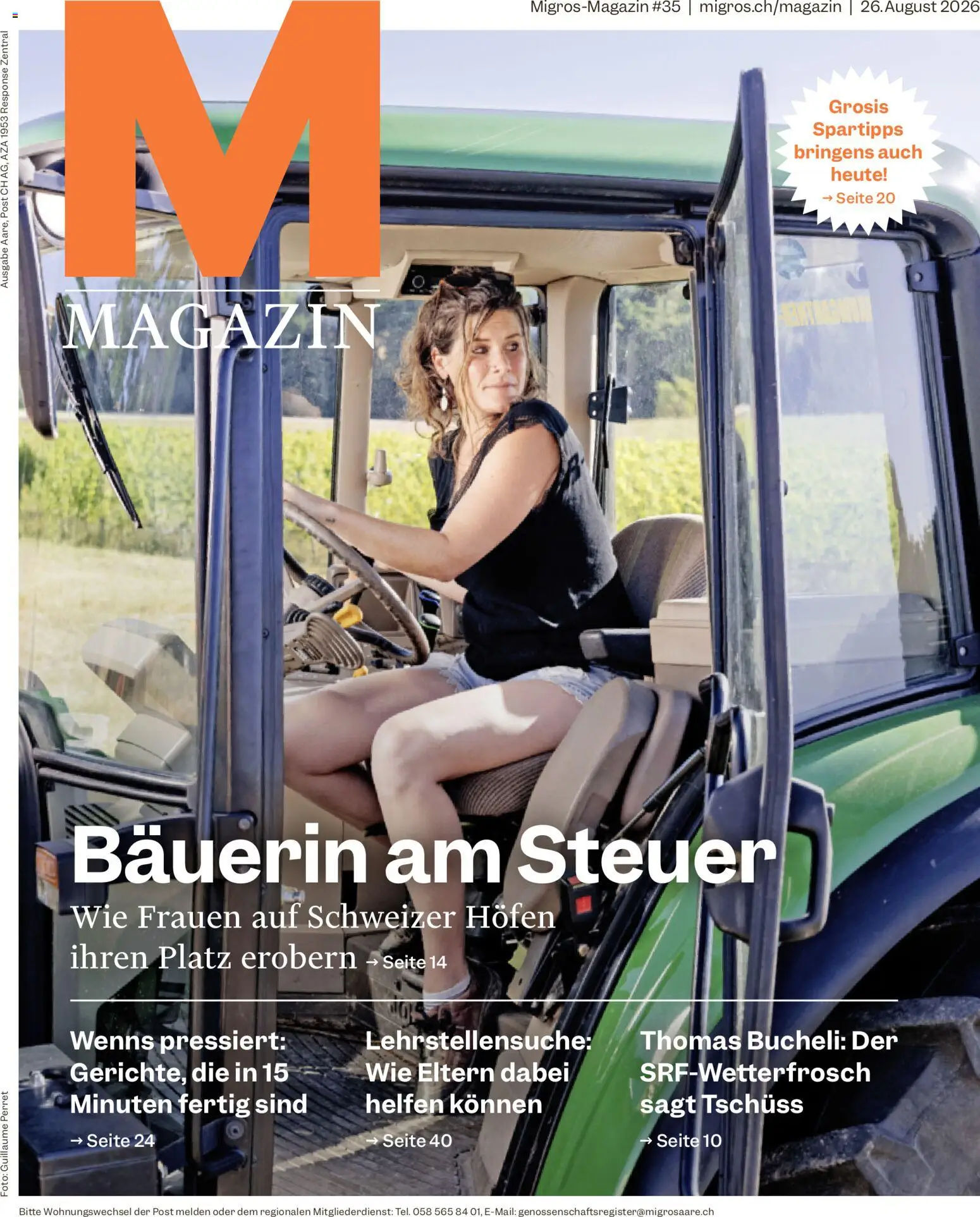 Vorschau des Merkblatts Migros aktionen Magazin vom Shop Migros gültig von 26.08.2026 bis 31.08.2026