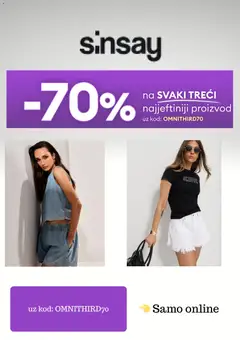 Pregled letka Sinsay katalog trgovine Sinsay vrijedi od 12.05.2026