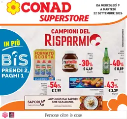 Anteprima dell'opuscolo Conad volantino Superstore Lombardia dal negozio Conad valido da 09/09/2026
