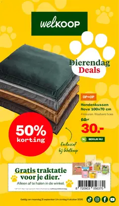 Voorbeeld van Welkoop folder - Dierandang deals van winkel Welkoop geldig vanaf 21-09-2026