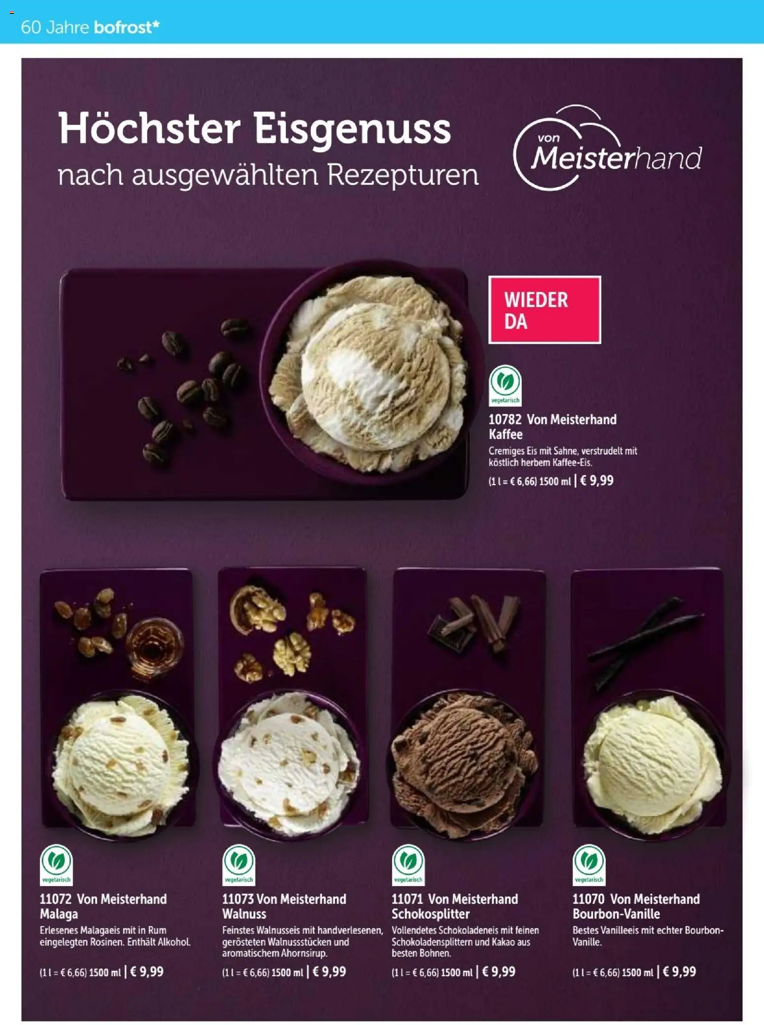 Vorschau von dem Prospekt des Geschäftes Bofrost, gültig ab dem 07.09.2026 - Eis, Kaffee, Rum, Bourbon