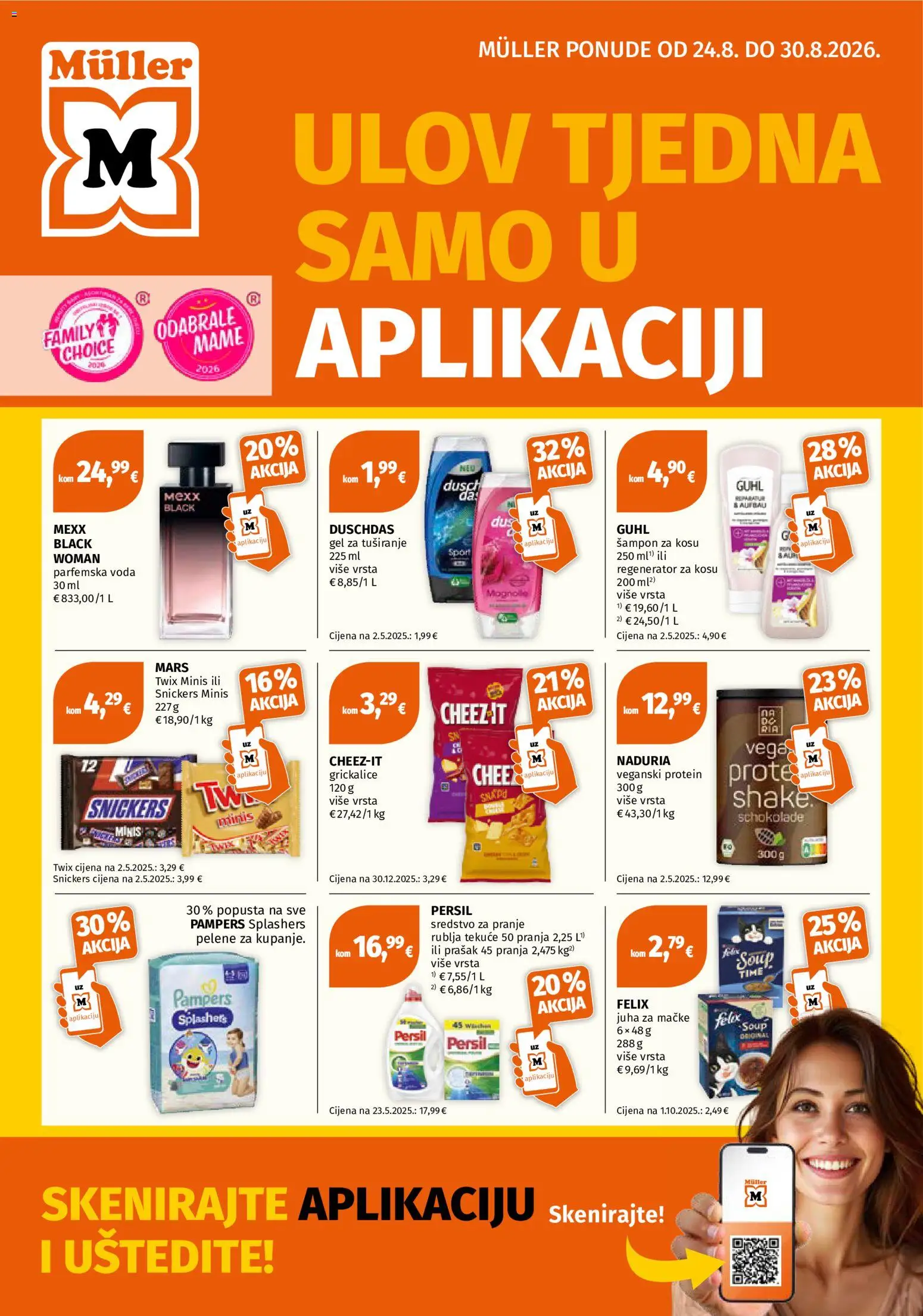 Pregled letka Müller Katalog trgovine Müller vrijedi od 24.08.2026