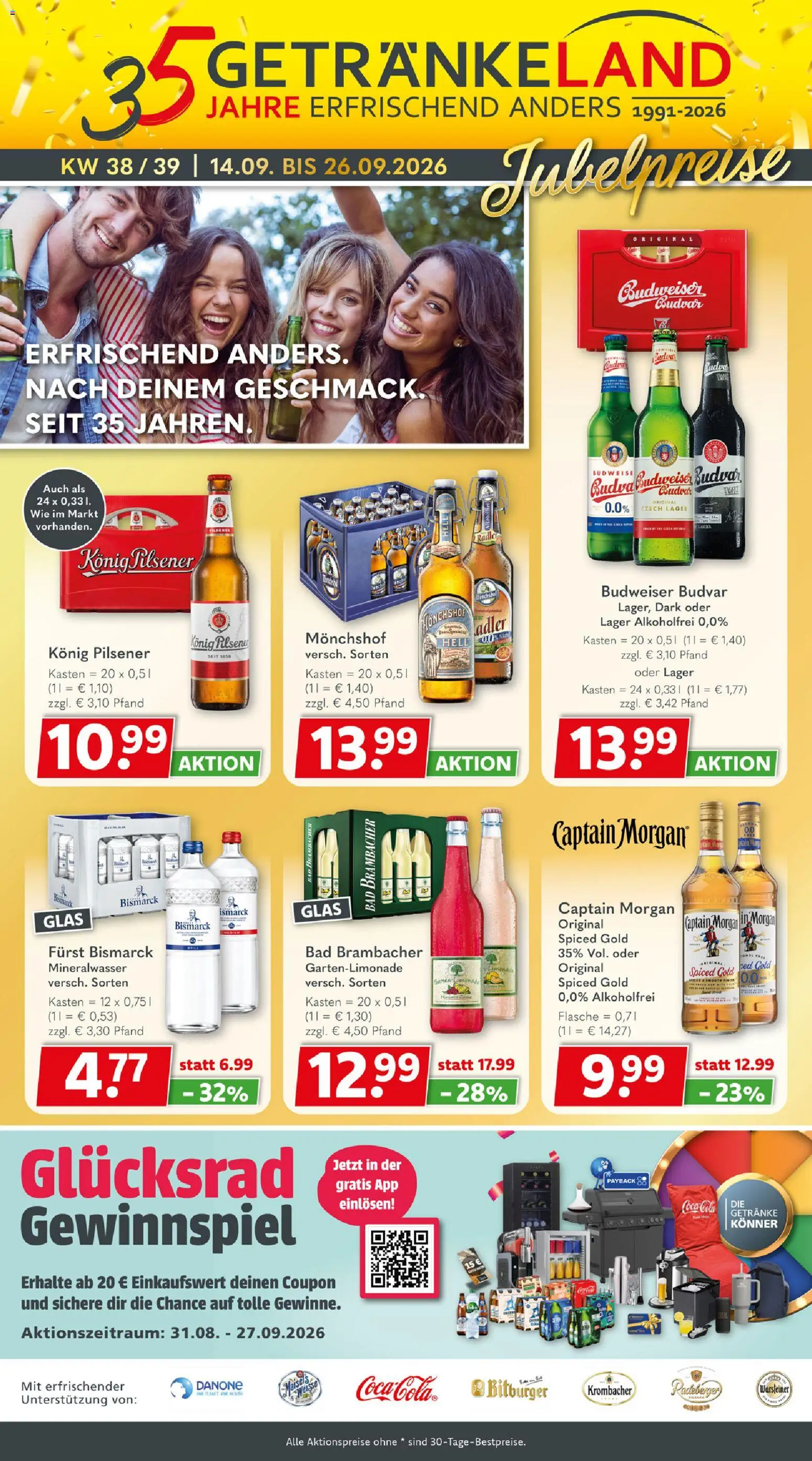 Vorschau von dem Prospekt des Geschäftes Getränkeland, gültig ab dem 14.09.2026
