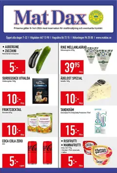 Förhandsgranska reklamblad Matdax erbjudanden från butik Matdax gäller från 08/06/2026