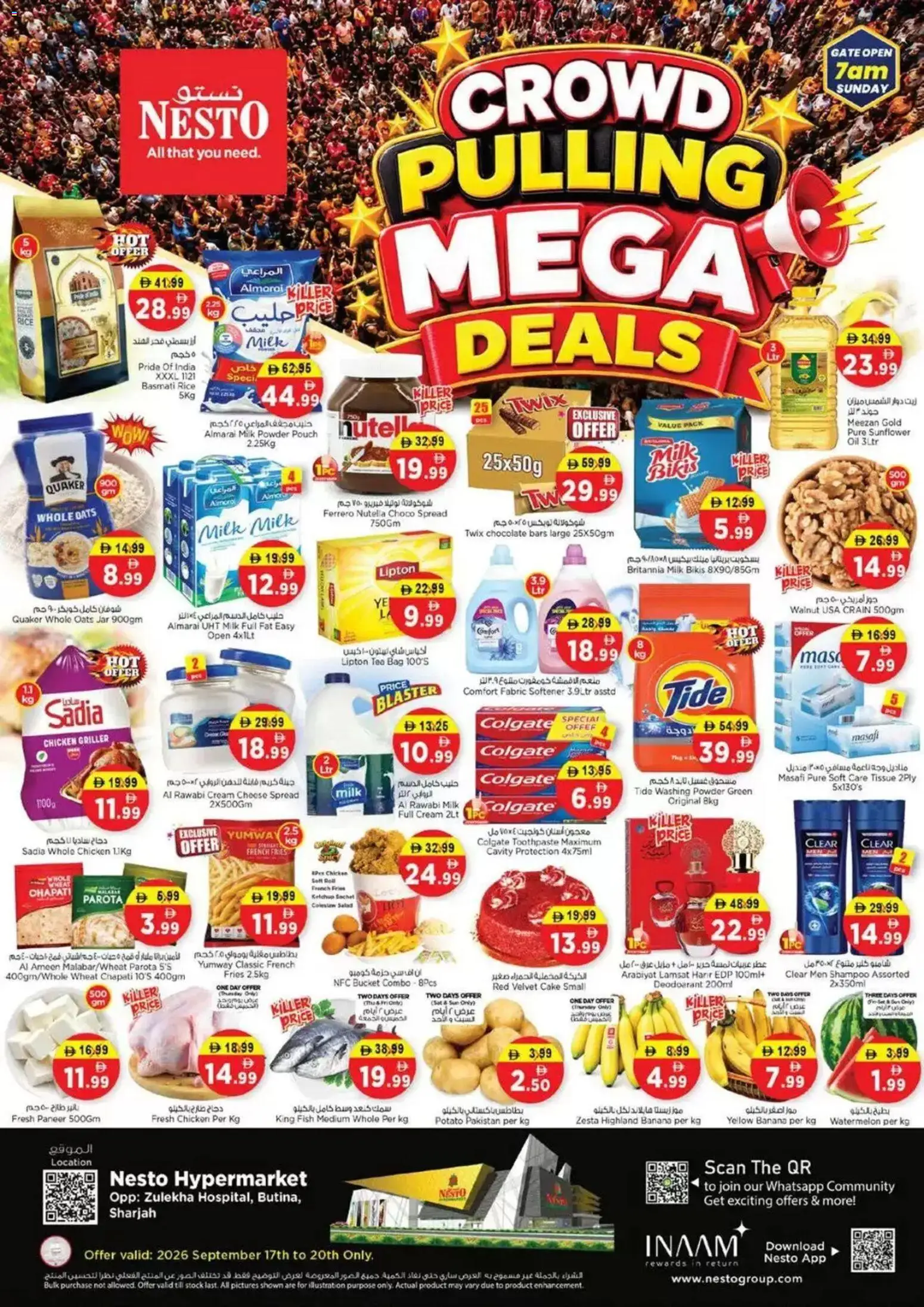 Preview of the catalogue Nesto catalogue Butina Crowd Pulling Mega deals of store Nesto valid from 17 Sep, 2026