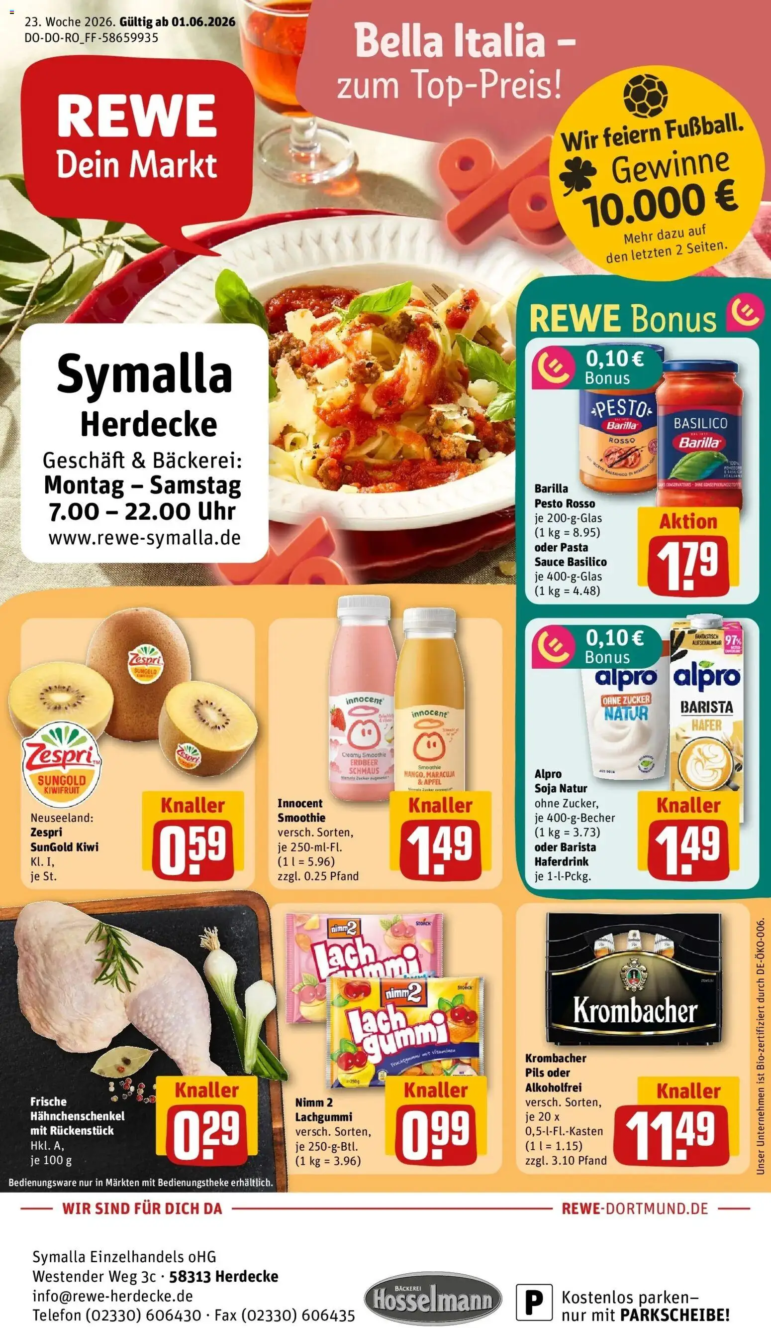 Vorschau von dem Prospekt des Geschäftes Rewe, gültig ab dem 01.06.2026
