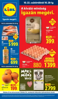 Lidl - Lidl akciós újság megtekintése, amely érvényes 2026.10.22.-től