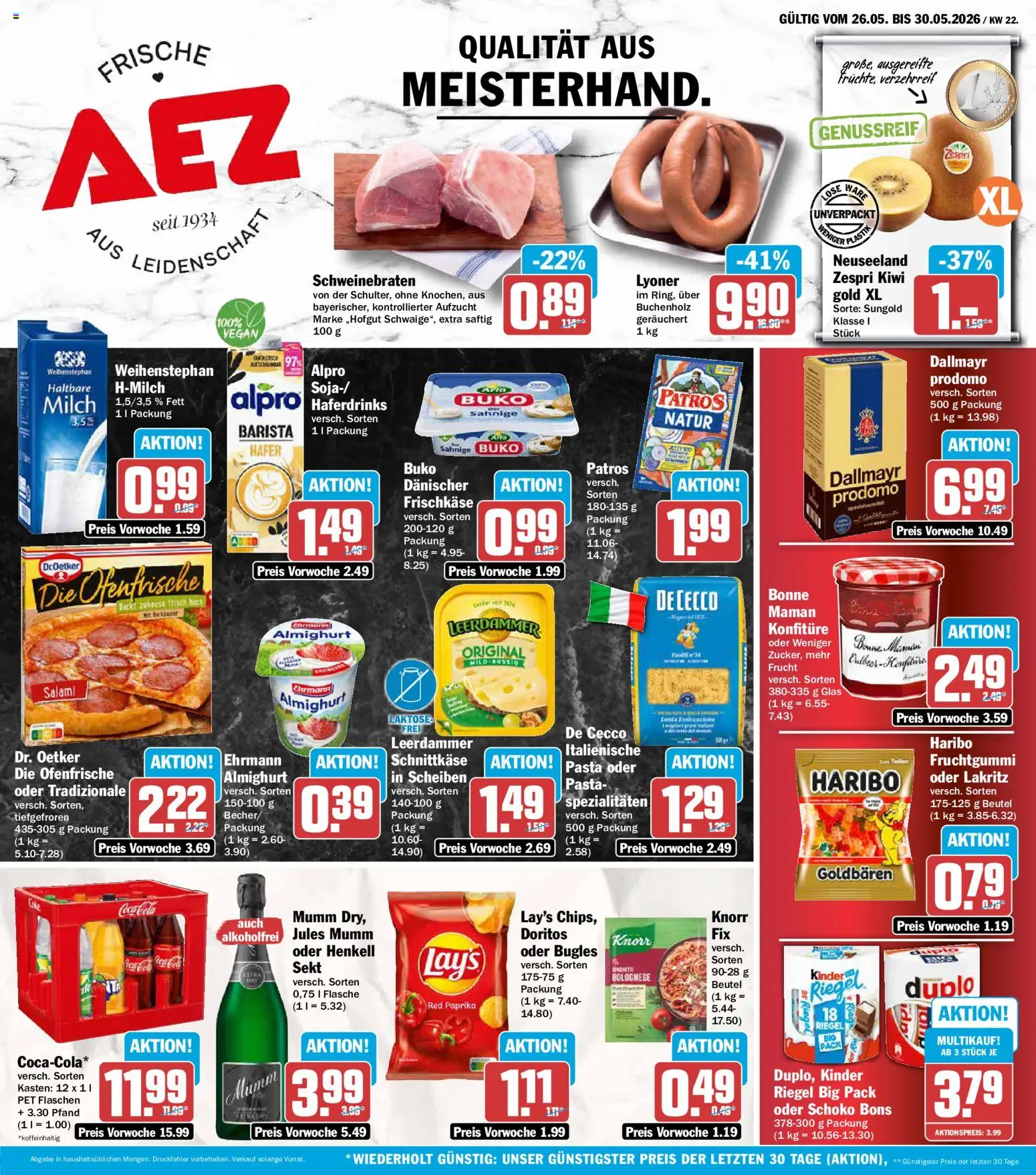 Vorschau von dem Prospekt des Geschäftes AEZ, gültig ab dem 26.05.2026