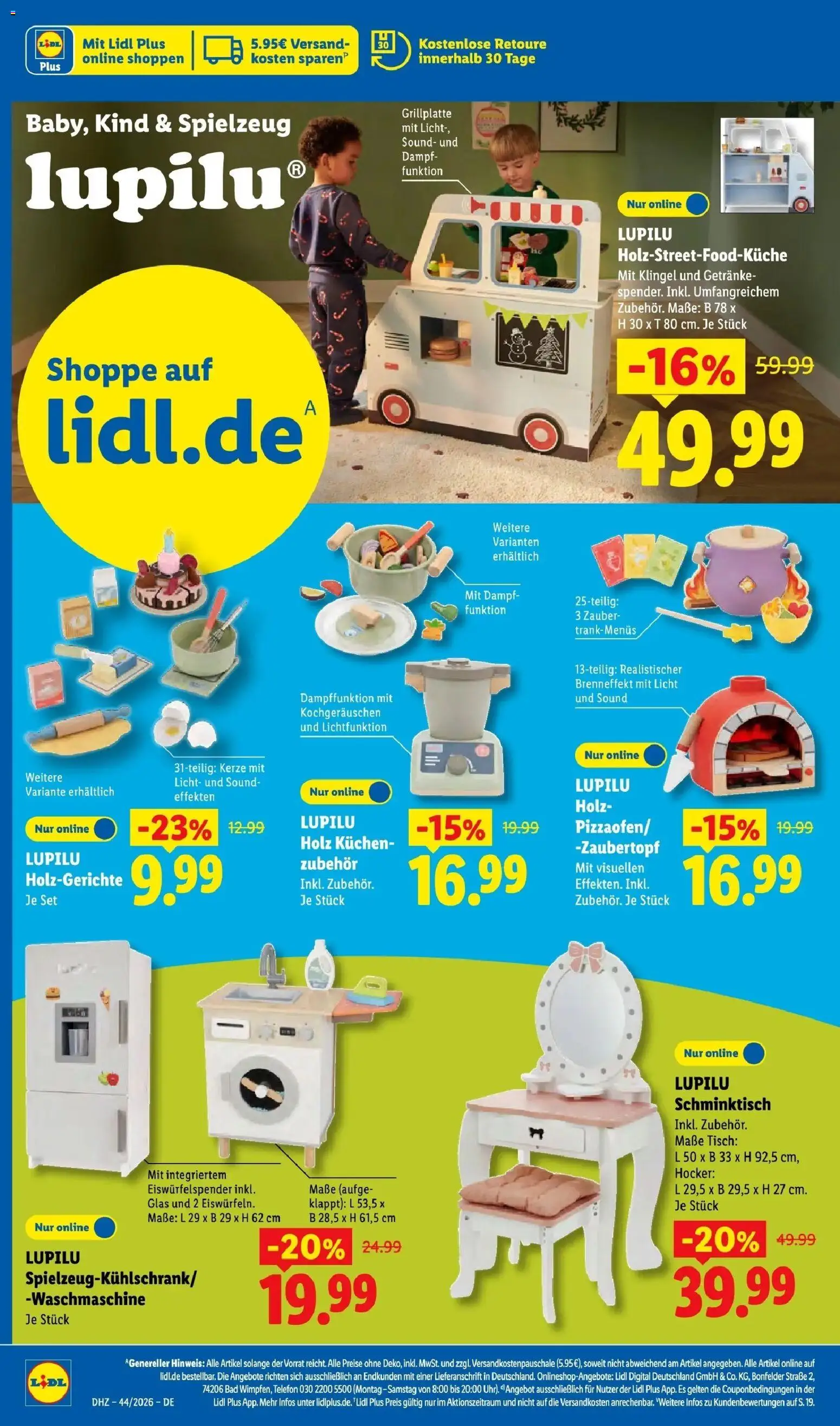 Vorschau von dem Prospekt des Geschäftes Lidl, gültig ab dem 26.10.2026