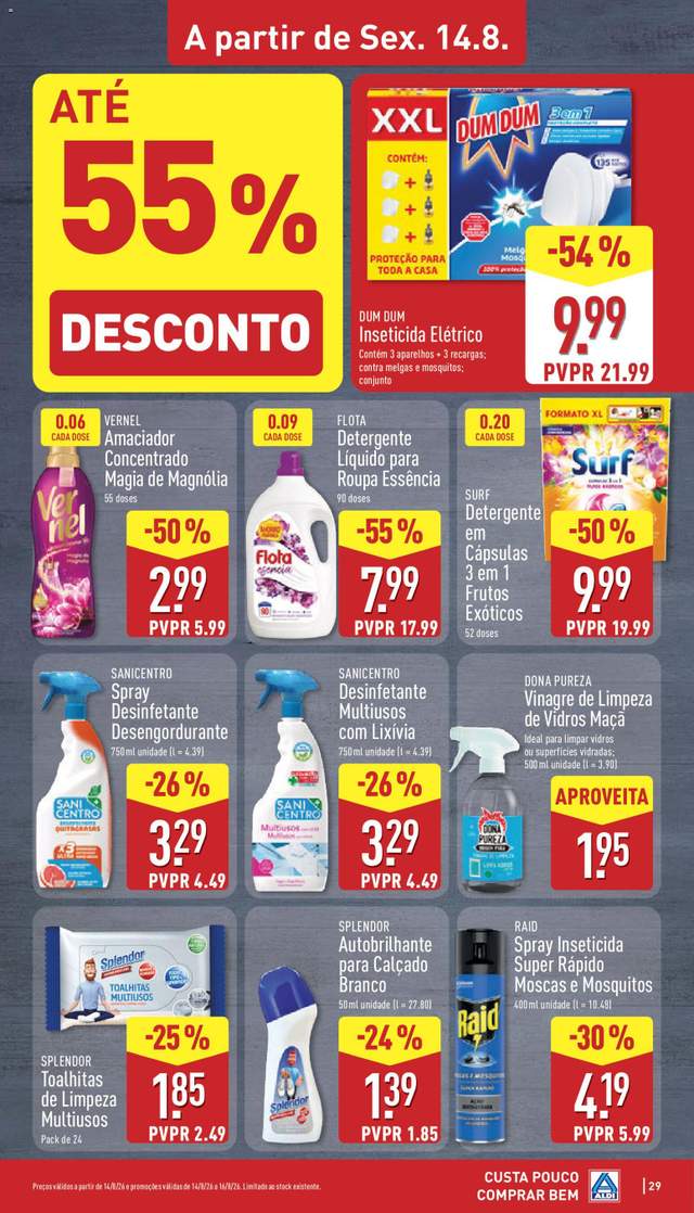 Novo folheto Aldi a partir de 10/08