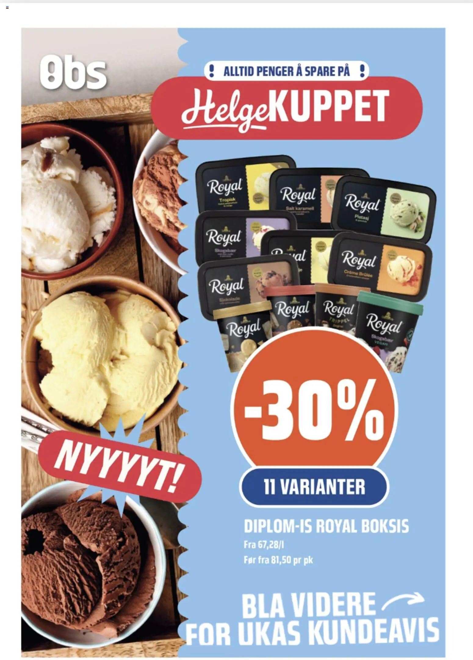 Forhåndsvis Coop Obs Helgemat Kuppet fra butikk Coop Obs gyldig fra 24/09/2026