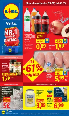 LIDL parduotuvės leidinio LIDL leidinys galiojančio nuo 2026.09.07 peržiūra