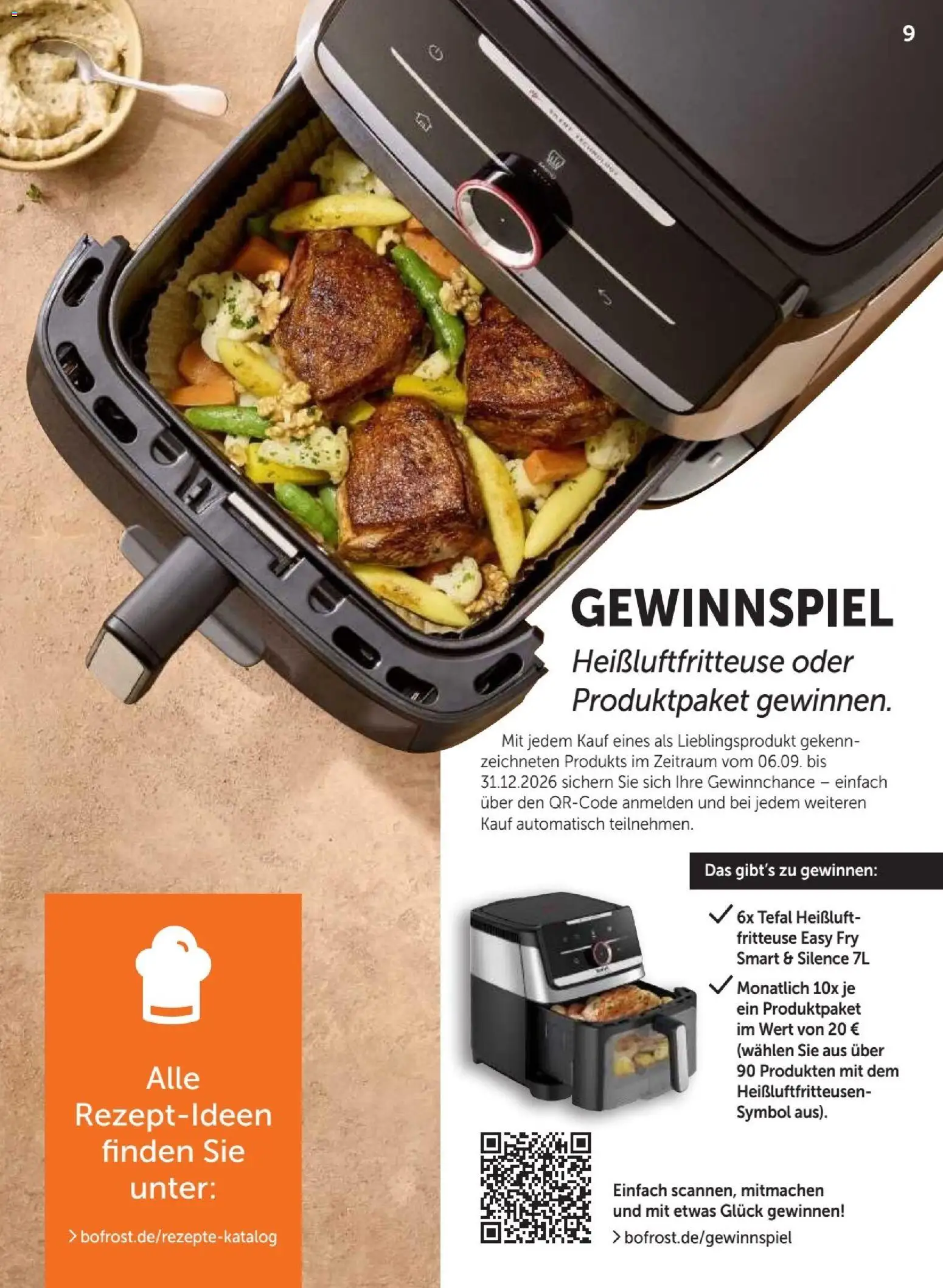 Vorschau von dem Prospekt des Geschäftes Bofrost, gültig ab dem 07.09.2026 - Heißluftfritteuse, Fritteuse