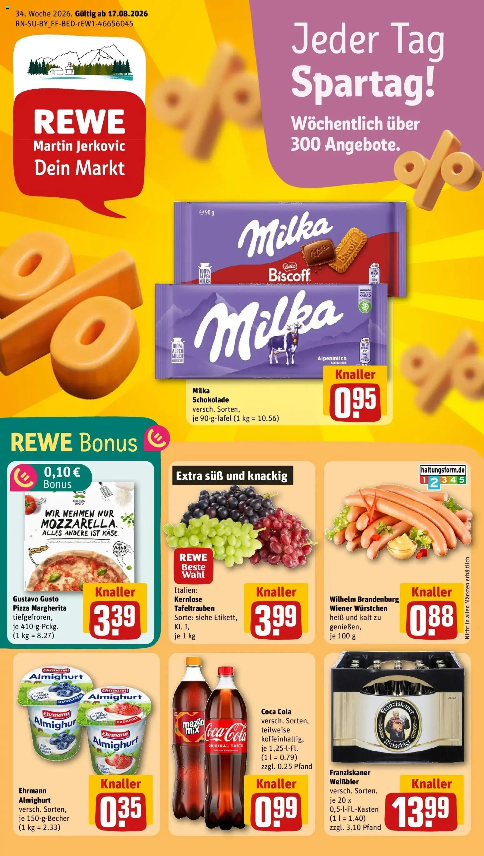 Vorschau von dem Prospekt des Geschäftes Rewe, gültig ab dem 17.08.2026