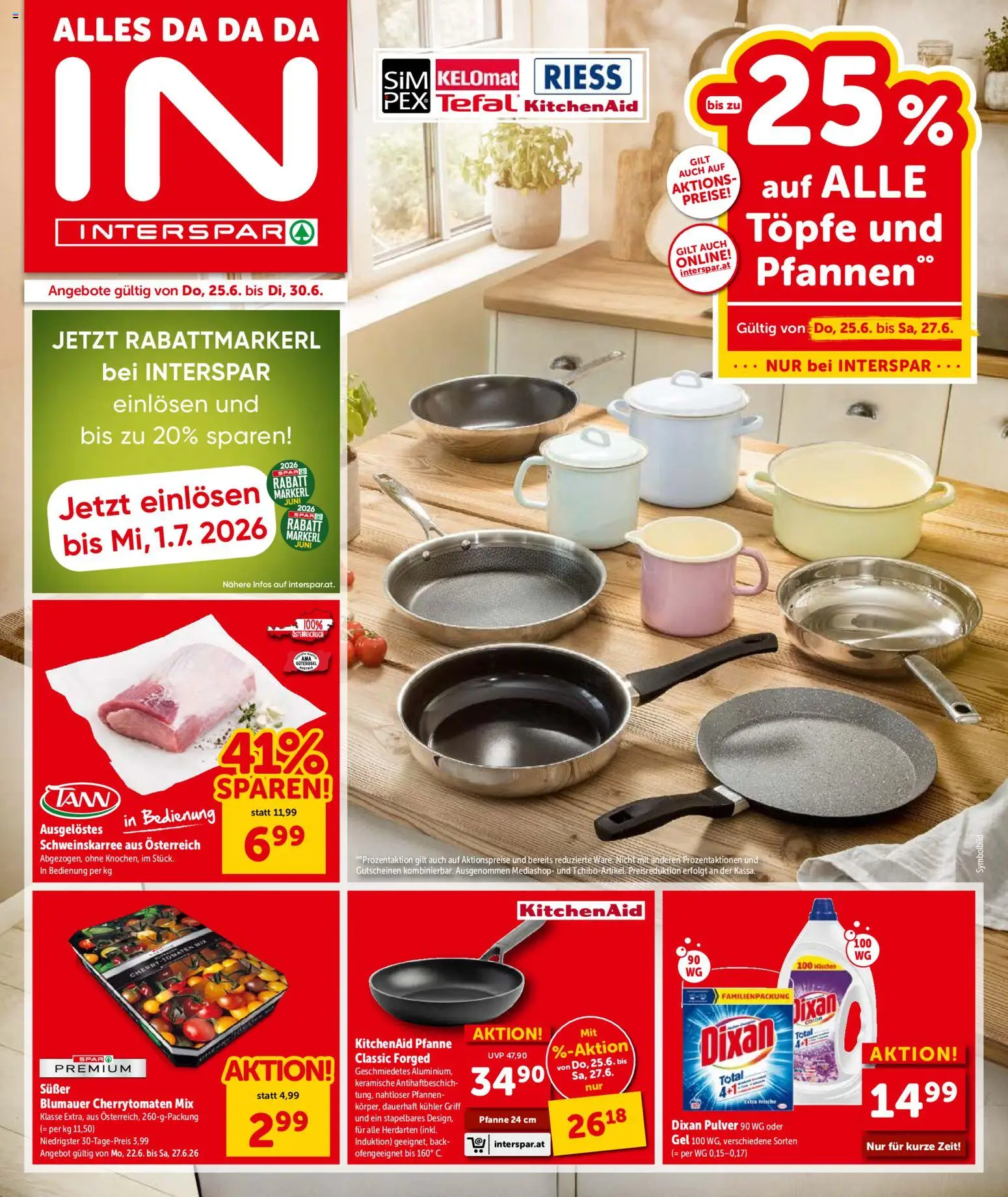 Vorschau der Angebote: Interspar Interspar Flugblatt - Steiermark gültig ab 25.06.2026 - Tomaten