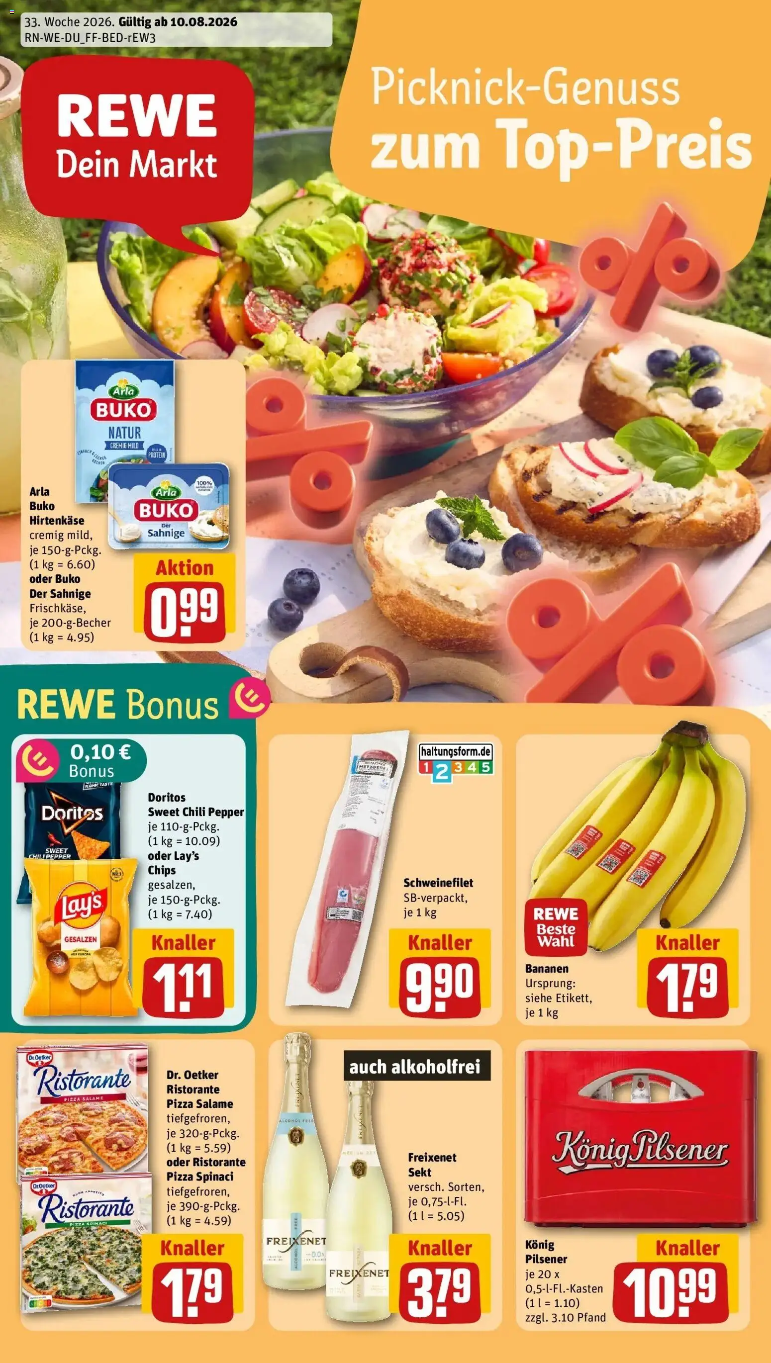 Vorschau von dem Prospekt des Geschäftes Rewe, gültig ab dem 10.08.2026
