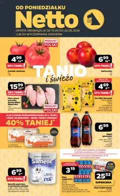 Pogląd gazetki "Netto gazetka od poniedziałku spożywcza" ze sklepu Netto ważnej od 15.06.2026
