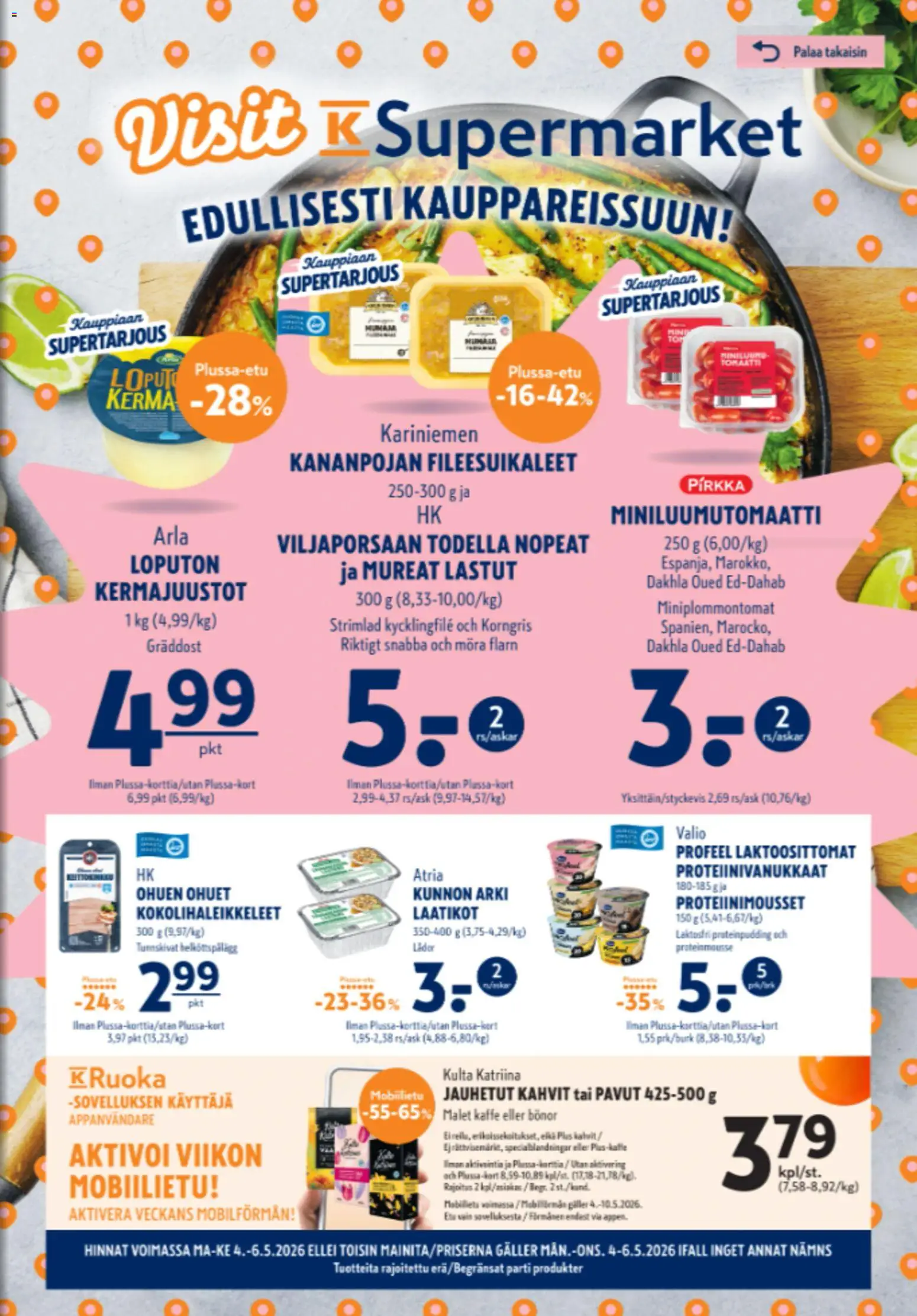 Kaupan K-Supermarket K-Supermarket tarjoukset esikatselu, voimassa 04/05/2026 - Pavut, Kerma