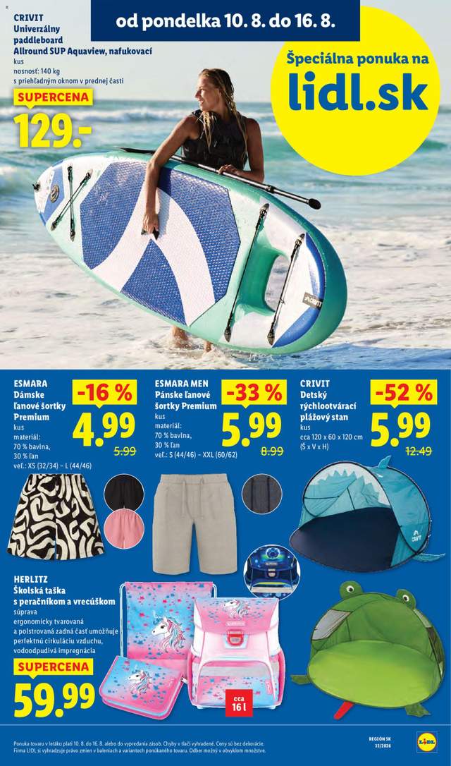 Nový Lidl leták od 10.08.
