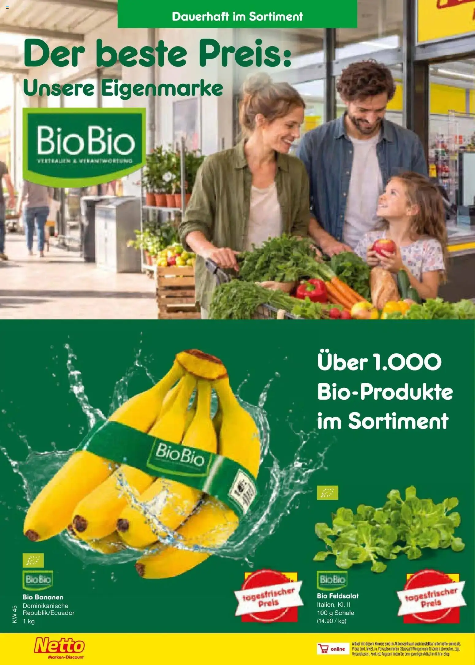 Vorschau von dem Prospekt des Geschäftes Netto Marken-Discount, gültig ab dem 02.11.2026 - Bananen