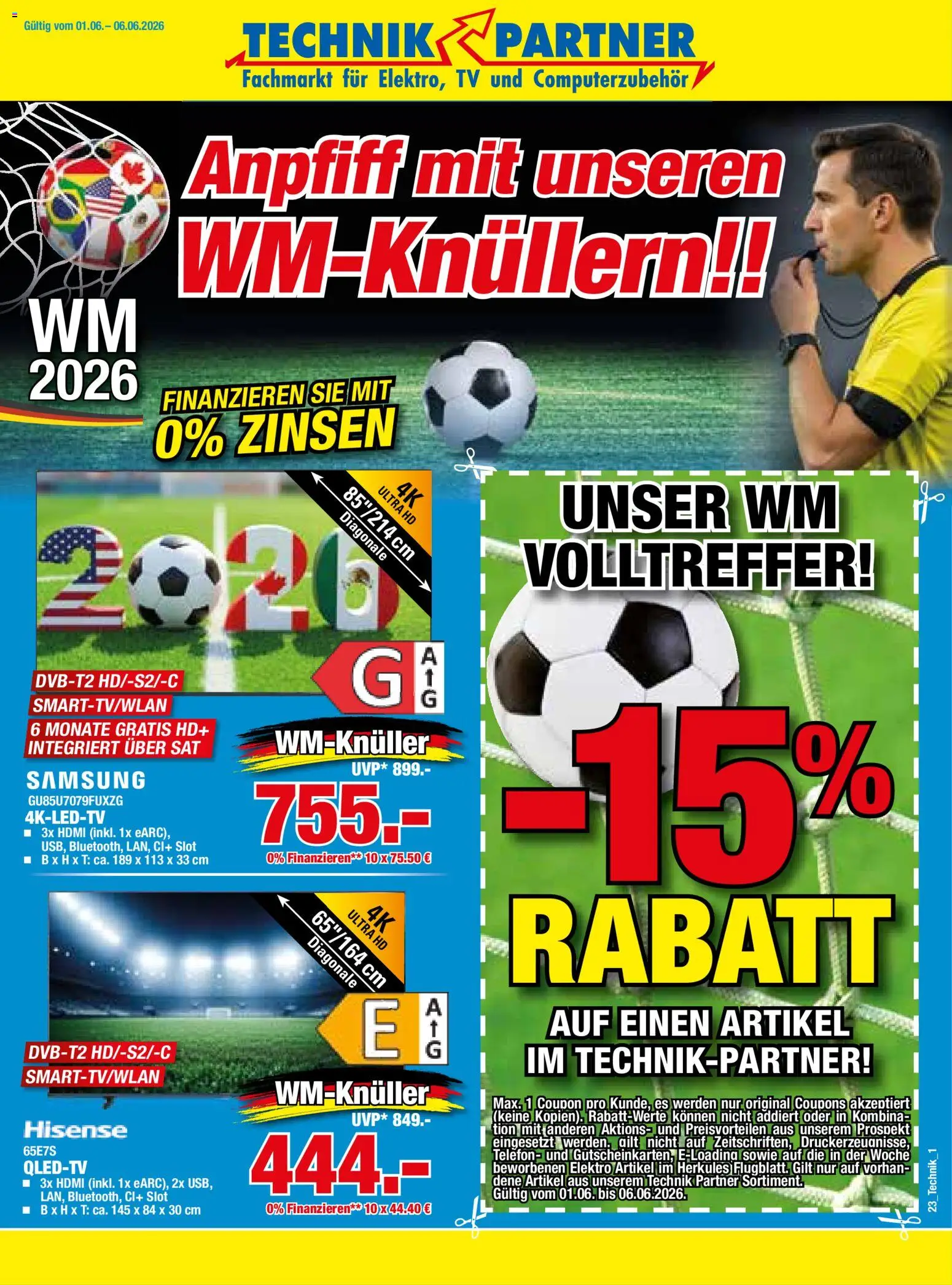 Vorschau von dem Prospekt des Geschäftes HERKULES, gültig ab dem 01.06.2026 - Samsung, TV, Telefon, Hisense