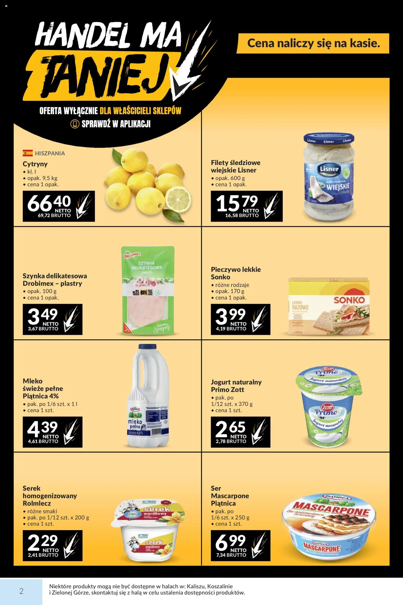 Pogląd gazetki "Makro gazetka" ze sklepu Makro ważnej od 13.10.2026 - Mleko, Mascarpone, Cytryny, Serek homogenizowany, Jogurt naturalny, Szynka, Pieczywo, Jogurt