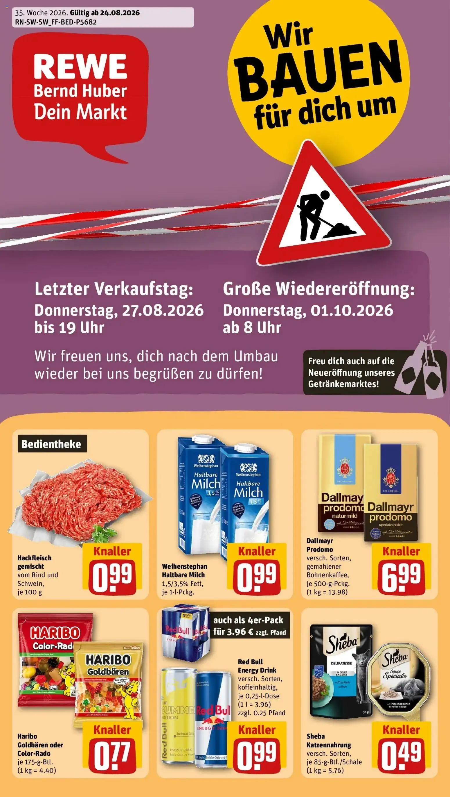 Vorschau von dem Prospekt des Geschäftes Rewe, gültig ab dem 24.08.2026