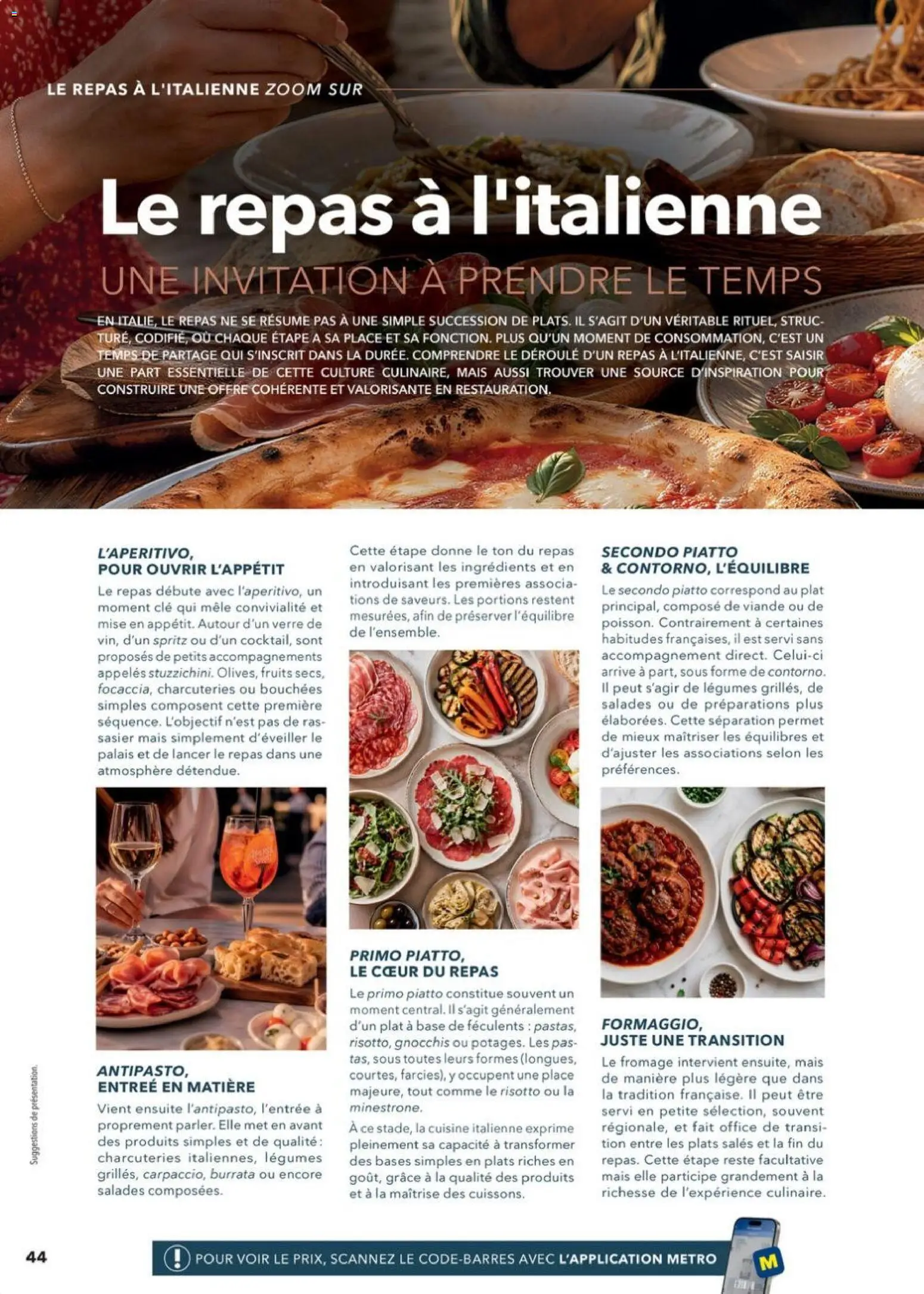Prévisualisation de METRO - Guide Italie du magasin METRO formulaire valide 28/05/2026 - Fromage, Burrata, Fruits, Mais, Clé, Viande, Base, Ingrédients
