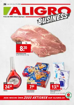 Vorschau des Merkblatts Aligro aktionen Business Schlieren, Gossau SG, Frauenfeld, Rapperswil-Jona, Sargans, Bern vom Shop Aligro gültig von 22.06.2026 bis 27.06.2026